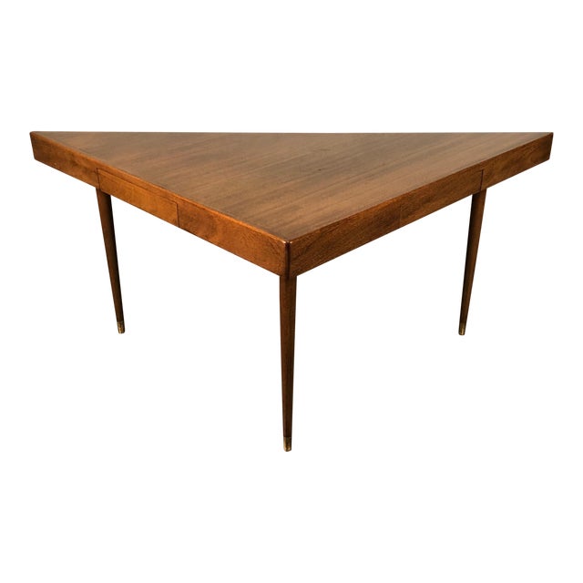 Harvey Probber MidCentury Modern Triangular Console Table / Desk Chairish