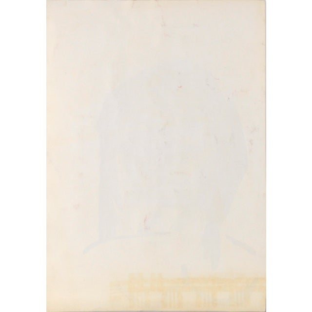 Portrait of a Woman With Rosy Cheeks After Picasso in Acrylic on Paper by Ricardo De Silva For Sale In Monterey, CA - Image 6 of 6