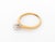 14k Yellow Gold, White Gold, & Diamond Solitaire Ring For Sale - Image 4 of 6