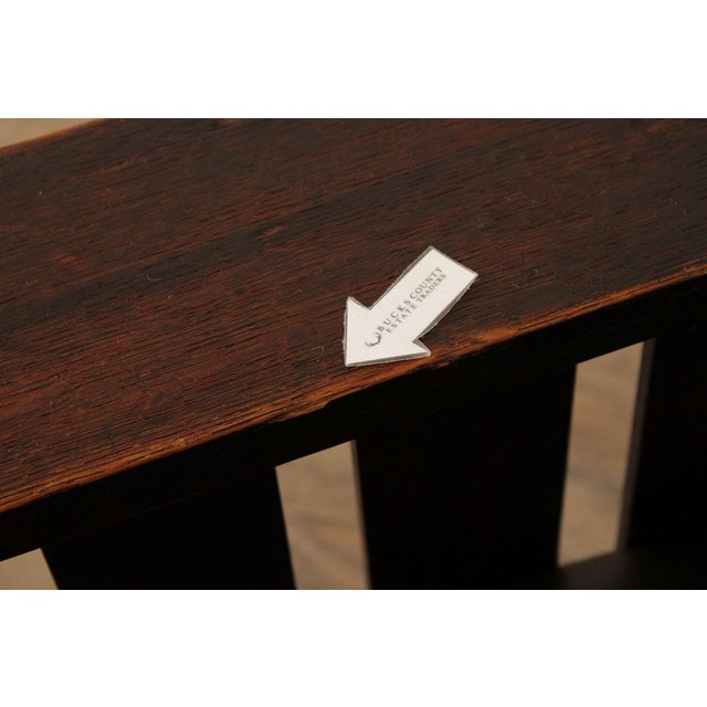 L & JG Stickley Antique Mission Oak and Leather Morris Chair For Sale - Image 16 of 18