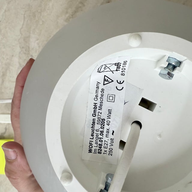 Vintage Glass Table Lamp, 1970s For Sale - Image 9 of 18