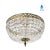 Metal Brass Bathroom Plafond Chandelier With Octagon Crystals For Sale - Image 7 of 8