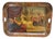 Victorian Toleware Narrative Tray attributed to H. Meeson For Sale
