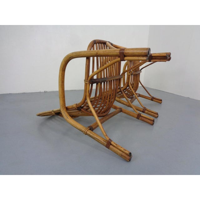 Set of Italian Bamboo Armchairs, 1970s For Sale - Image 11 of 17