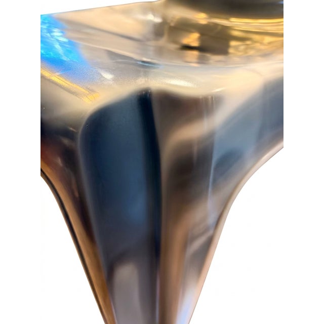 2010s One-of-a-Kind Sebel Chair - Translucent, Marbled Resin, Sculptural Australian Design For Sale - Image 5 of 6