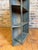 Antique Industrial Galvanized Steel Angled Shelving Unit For Sale - Image 9 of 16