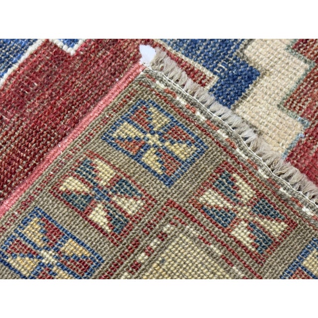Antique Caucasian Kuba Rug 4’0" X 4’7" For Sale - Image 9 of 10