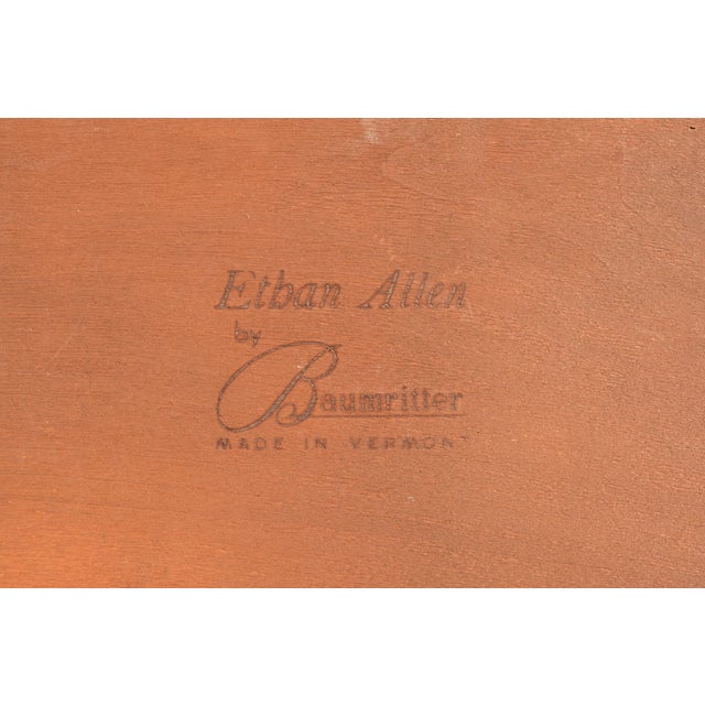 Ethan Allen American Colonial Solid Maple Media Cabinet or Bedside Chest For Sale - Image 12 of 13
