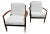 Mid 20th Century Mid Century Modern Danish Teak Lounge Chairs With New Italian Boucle Cushions by Grete Jalk for France & Daverkosen - A Pair For Sale