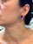 2020s 22 Ct Natural Amethyst & 3.60 Ct Pear Shape Diamond Stud Earrings, 14kwg For Sale - Image 5 of 8