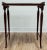 English Antique Leather Top Carved Wood Tea Table For Sale - Image 3 of 12