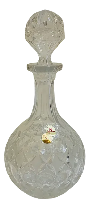 Large Lead Crystal Bottle with Large Cap from Nachtmann, 1950s