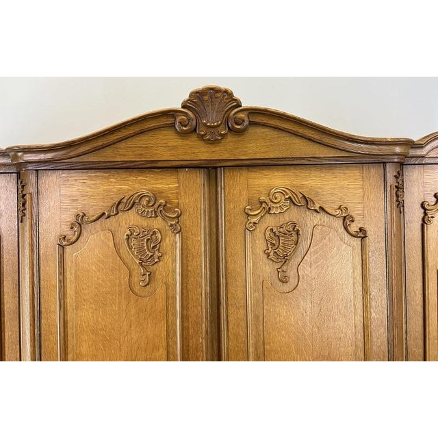 Vintage French Louis XVI Style Wardrobe For Sale - Image 4 of 14