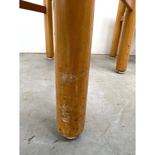 A Set of Four Vintage Rush Seat Dining Chairs For Sale - Image 13 of 13