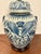 2010s Large Porcelain Jar Lamp Blue & White Glaze. For Sale - Image 5 of 7