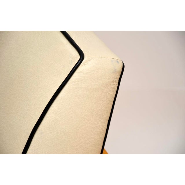 Art Deco Swedish Leather and Satin Birch Chairs, 1930s, Set of 2 For Sale - Image 13 of 16
