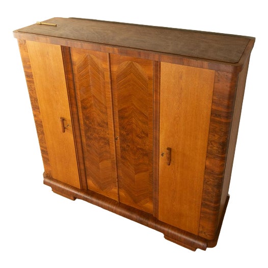 Vintage Art Deco Wardrobe For Sale