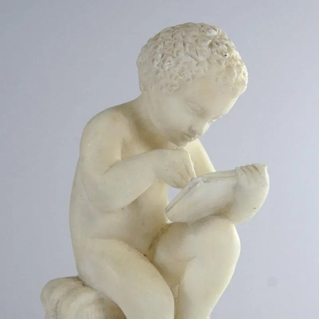 Antique Italian Marble Sculpture of a Boy in the Style of Canova For Sale - Image 6 of 9