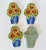 American Vintage Needlepoint Sunflower Flatware Bouquet Pocket Holders, Set of 4 For Sale - Image 3 of 8