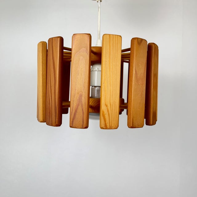 1970s Mid-Century Modern Scandinavian Pine Suspension, 1970s For Sale - Image 5 of 16