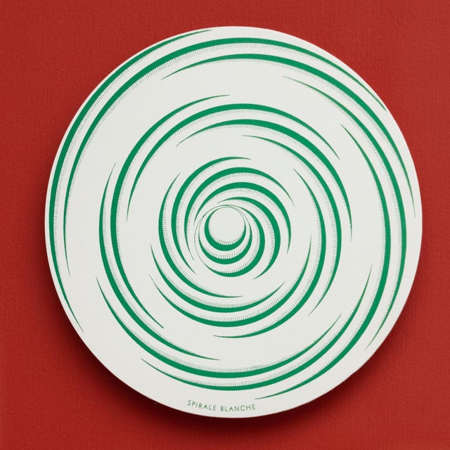 Marcel Duchamp, Spirale Blanche Rotorelief Konig Series 133, 1987, Print For Sale - Image 4 of 13