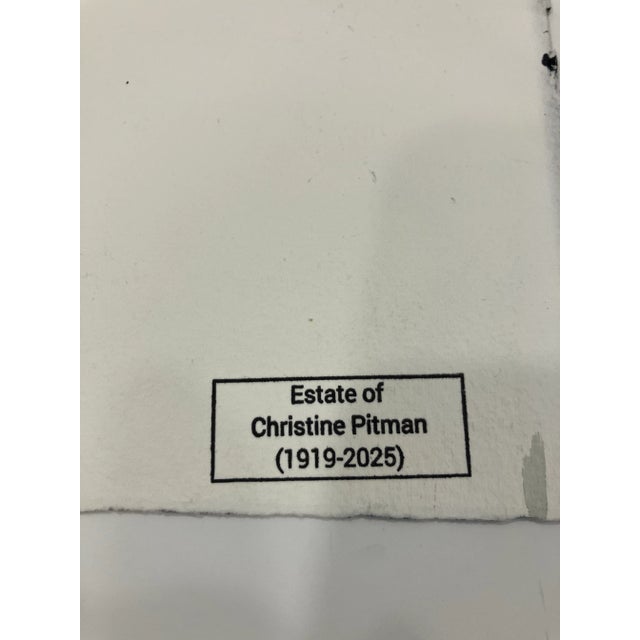 Traditional 1970s Original Watercolor by Christine Pitman 661 For Sale - Image 3 of 4