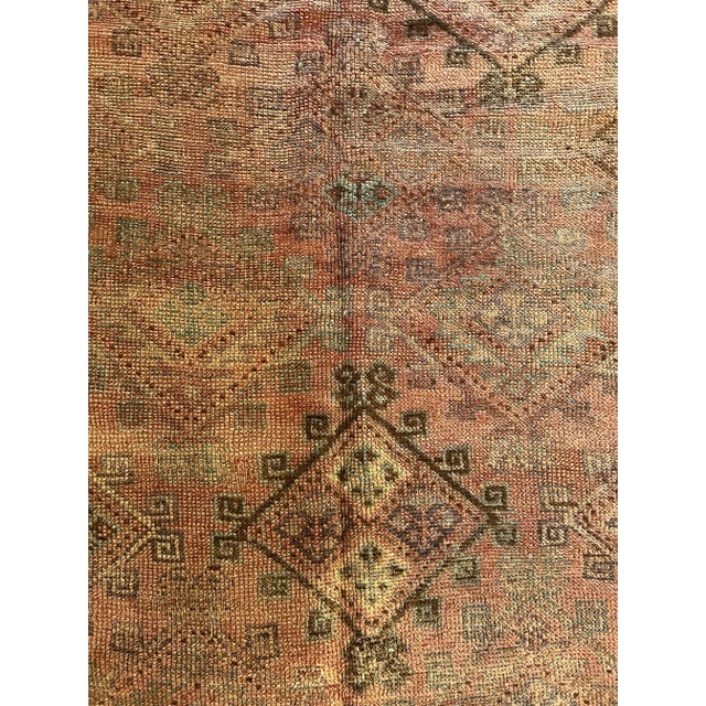 Turkish Antique Oushak Rug 7.8x5.6 For Sale - Image 3 of 5