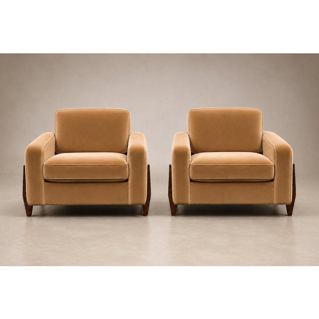 Pair of Brazilian Modern Armchairs in Rosewood and Caramel Mohair by Jean Gillon, 1960s - 1116 For Sale - Image 13 of 18