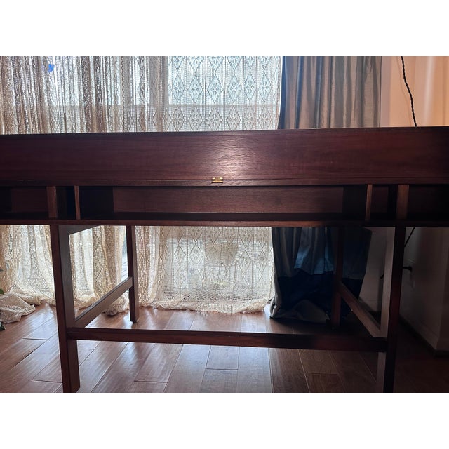 Lovig Design Peter Lovig Nielsen Convertible Danis Modern Teak Writing Desk For Sale - Image 4 of 9