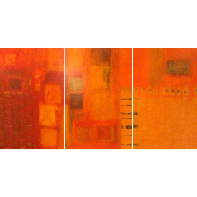 Patricia McParlin Harmonics. Contemporary Abstract Tryptich For Sale