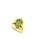 Baroque Bochic “Capri” Vintage Natural Retro Emerald Ring Set In 18K Gold & Silver For Sale - Image 3 of 12