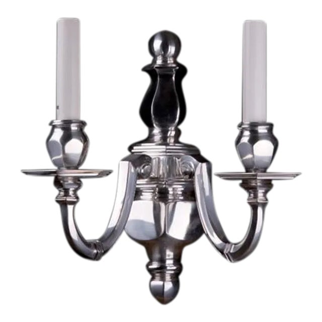Pulia Wall Sconce in Nickel Finish For Sale