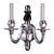 Pulia Wall Sconce in Nickel Finish For Sale
