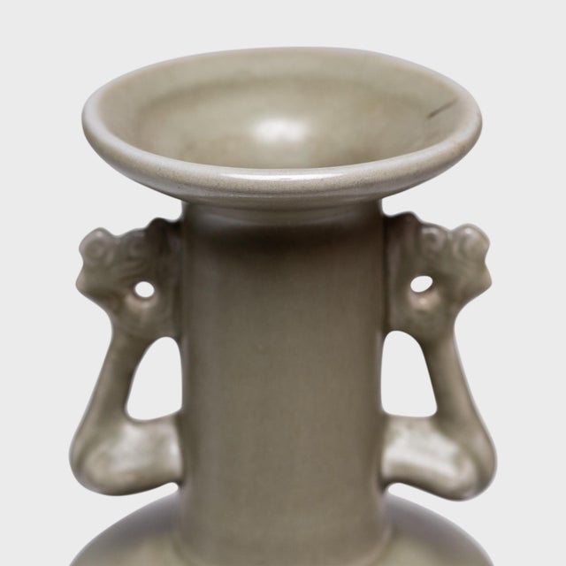 Chinese Celadon Green Phoenixtail Vase, C. 1900 For Sale - Image 4 of 4