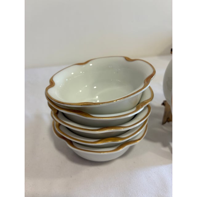 Vintage Haviland & Co. Limoges Gold Rim Sauce Dishes, Set of 11, France For Sale - Image 10 of 10