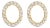 10K Yellow Gold 1/10 Cttw Diamond 'O' Initial Stud Earring For Sale