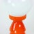 Glass Orange Glass Table Lamp from Vitropol, Poland, 1960s For Sale - Image 7 of 13
