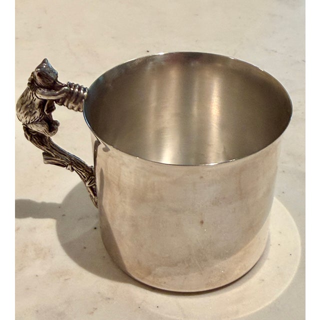 Figurative Vintage Reed and Barton Child's Silver Plate Pooh Bear Cup For Sale - Image 3 of 7