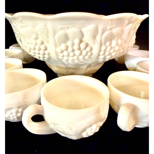 Mid 20th Century L. E. Smith Harvest Grape Punch Bowl Set - 13 pcs For Sale - Image 9 of 12