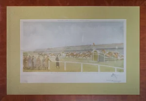 "The Chair in the Grand National of 1934 at Aintree" Print