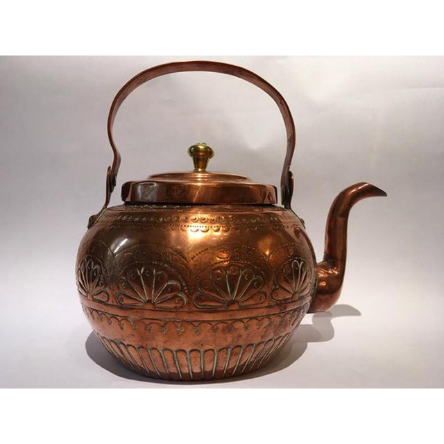 Copper Water Kettle Pot, Tuscany, Italy, 1890s For Sale - Image 4 of 18