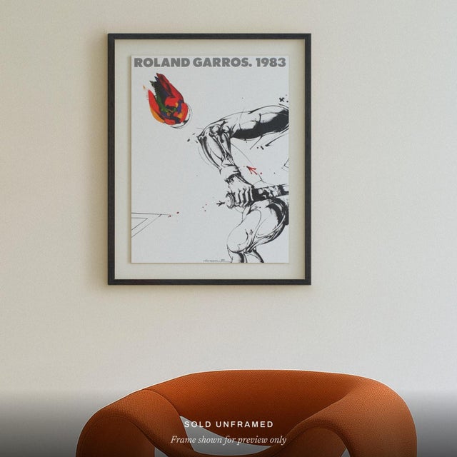 Vladimir VELICKOVIC (1935–2019) Roland Garros 1982 Year: 1982 Medium: poster Support: coated paper Sheet Size: 29.53 ×...