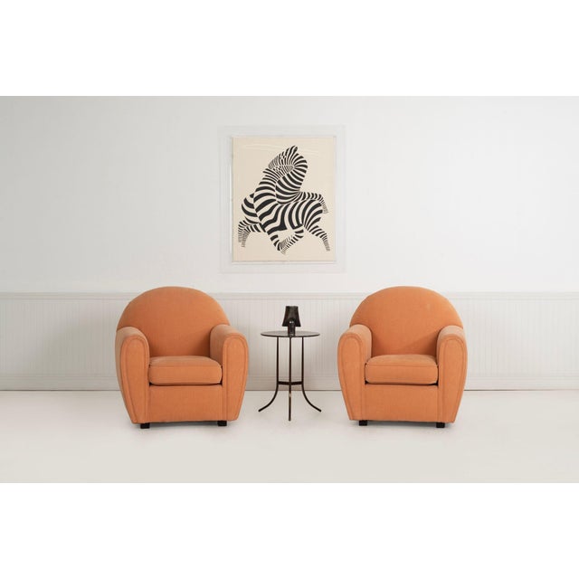 John Mascheroni for Swaim Originals, Pair of Club Chairs, Model 879c, 1989 For Sale - Image 12 of 12