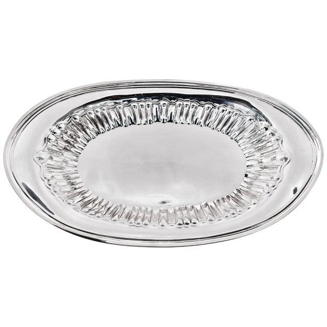 Art Deco Sterling Breadbasket For Sale