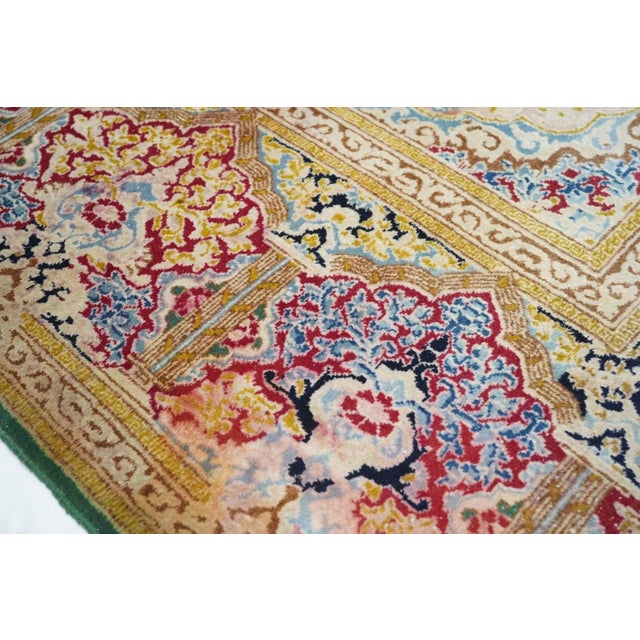 1960s Vintage Kerman Rug 9'1'' X 12'3'' For Sale - Image 5 of 11