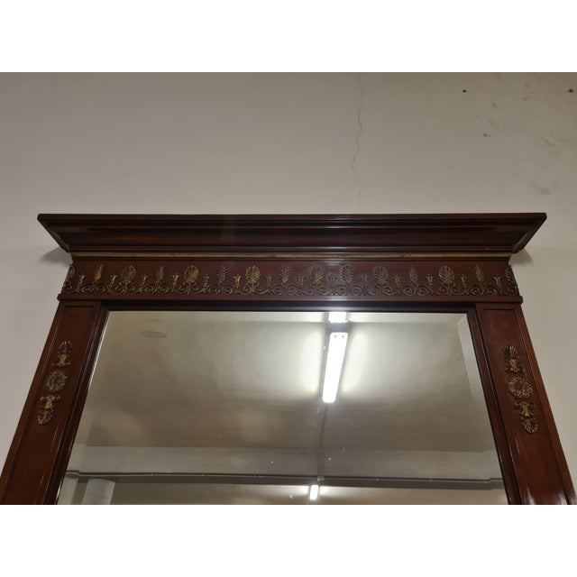 Metal Empire Console Table with Retour Degypte Style Mirror For Sale - Image 7 of 18