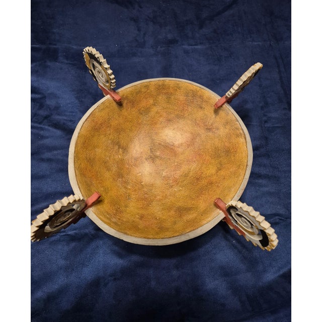 This exceptionally unique tribal vessel is crafted in the tradition of the large-scale ceremonial feast bowls (kelemui)...