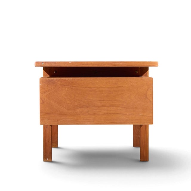 Mid 20th Century Peter Hvidt Style Mid Century Danish Teak Executive Desk For Sale - Image 5 of 8