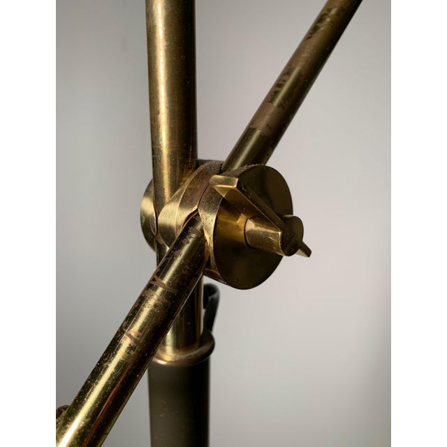 Koch & Lowy Vintage Brass Koch & Lowy Articulating Task Lamp For Sale - Image 4 of 12