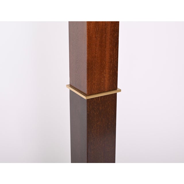 Mid-Century Italian Wood and Steel Floor Lamp from Zonca Voghera, 1980s For Sale - Image 16 of 18